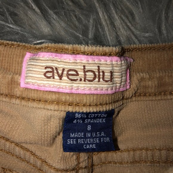 Girls Tan Corduroy Flare Pants - Picture 4 of 4